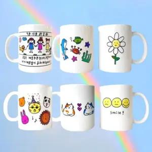 노오븐 노베이크 물전사 타투 머그컵 만들기 DIY키트