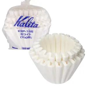 칼리타 웨이브 커피 필터 핸드드립필터 드리퍼 여과지 185 화이트 100매