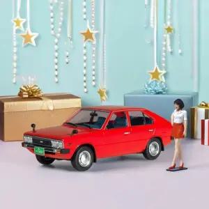 아카데미과학 현대 포니 1대24 다이캐스트 자동차 레트로걸 피규어 미니어쳐 프라모델 수집