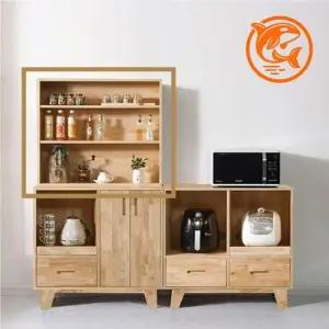 주방 모던 주방 장식장 수납 선반 가구 수납 실용적인 오픈형 스타일