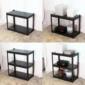 리빙고릴라랙 600 2단 60 블랙 메탈선반 진열장 수납선반 스마트랙