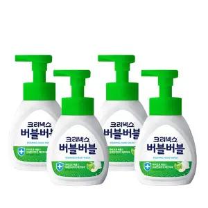 [크리넥스] 버블 항균 핸드워시 퓨어애플 250ml 4개
