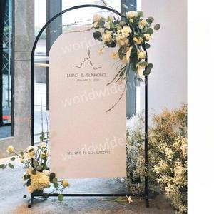 신부대기실 웨딩 꽃장식 촬영 아치 포토존 프레임