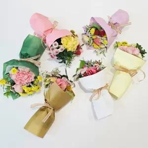 2개세트 납골당 꽃 부착 미니 꽃다발 생화 택배 추모꽃