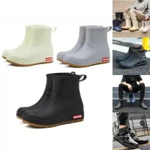 발목 여성 남성 레인부츠 방수 장화/부츠/미끄럼/방지/방수화/고무/방한/패션/방한화/레인/논슬립/등산/단