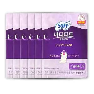 쏘피 바디피트 볼록맞춤 슈퍼롱 10P x 6개