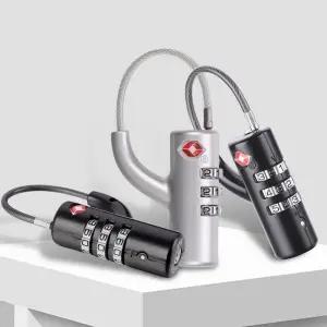 TSA와이어자물쇠 캐리어 수화물 통관 도난 방지/여행가방자물쇠 캐리어자물쇠 번호자물쇠