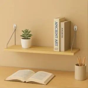 공간데코벽선반(60x195cm)(내추럴우드)무타공선반