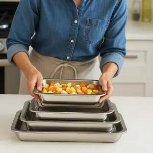 올스텐 사각트레이 밧드 렉 쟁반 세트 트레이