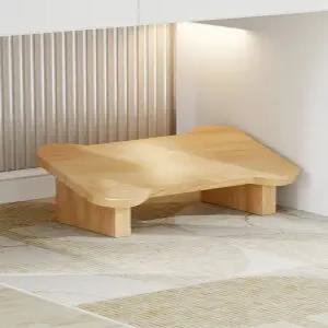 나무 풋스툴 공부책상 사무실 키높이 책상 다리거치대