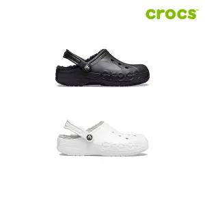 [크록스 정품] 바야 라인드 클로그 공용 털샌들 205969 2종 택1