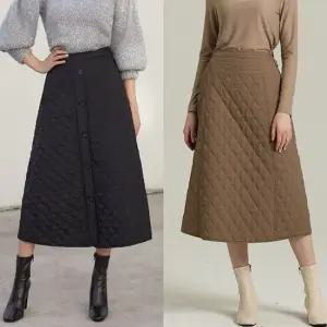 A라인퀼팅패팅스커트2종세트