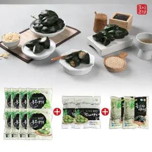 모시로만 생 모싯잎 떡 송편 (동부8봉+참깨 2봉+흑임자 2봉) 120개