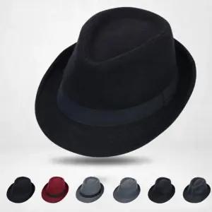 남성 패션 중절모 신사모자 페도라 챙모자 여름 울 보터햇 여행모자 여름모자 승마모자 파나마햇 리본모자
