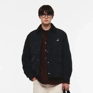 [캉골](대전신세계)코듀로이 칼라 퀼팅 자켓 8553 블랙