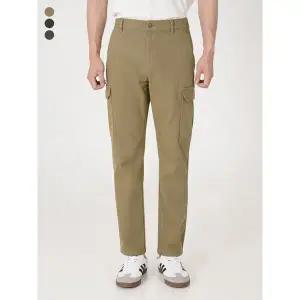 [본사][케네스콜]남) 기모 코튼 3/4밴딩 테이퍼드핏 카고 치노 팬츠 (EKSWCPI130P)