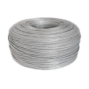 빨래 와이어 PVC 코팅 케이블 빨랫줄 소프트 투명 로프 연선