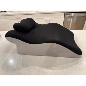 매직홀드 뉴 릴렉스 메모리 폼 쿠시 베개(블랙) - 자세 지지를 위한 인체공학적 업그레이드, 목 를 이상적인 허리 지지, 엎드린 배 수면 베개 다리 지지 본체