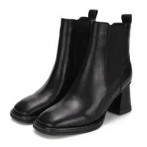 바바라 소가죽 스티치 세피 포인트 여성 앵클부츠 7cm_BBG832