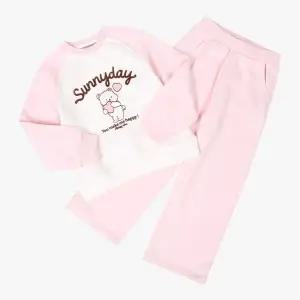 [롯데백화점]신디키즈 래글런 배색 와이드팬츠 세트 CIMS25W01