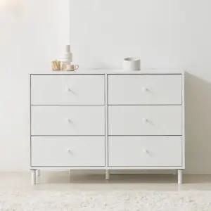 보루네오 마르체 데이지 1200 6단 와이드 서랍장 BJN625C (착불)