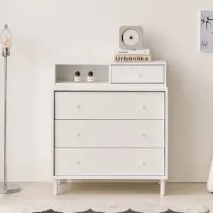 보루네오 마르체 폴라 E0자재 3단 서랍장 800+틈새 선반 수납장 BOW526C (착불)