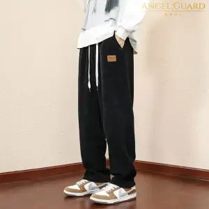 남자 코듀로이팬츠 겨울기모바지 밴딩기모팬츠 츄리닝 남성트레이닝 골덴 와이드 일자 융털V2