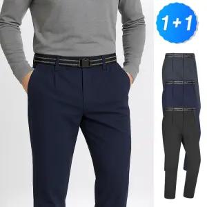 남성 기모 겨울 바지 스판 남성 일상복 작업복 스판 기본 바지