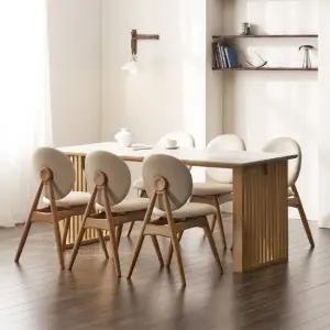 세아 SC77 포세린 통세라믹 6인 식탁 세트 의자) [착불]