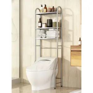 건조기선반 화장실 드럼 통돌이 세탁기 변기 보관함 스테인리스 변기선반 - 3단
