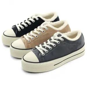 여성 키높이 털 스니커즈 운동화 겨울 데일리 보온