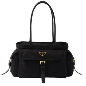 프라다 익스플로어 미디엄 리나일론 및 가죽 토트백1BG596_RDLN_F0002_V_OOO