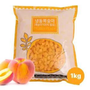 산들네이처 복숭아 다이스 냉동복숭아 냉동과일 1kg