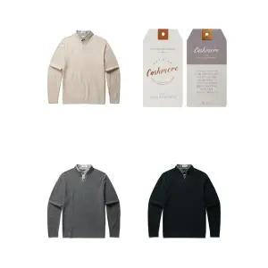 [올젠](대구신세계) 2025 F/W 신상품 셔츠레이어드 스웨터 3종택1 ZBF4ER1202