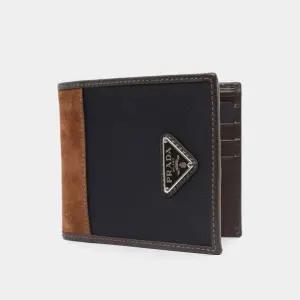 삼각로고 리나일론 레더 남성 반지갑 2MO513 384 F0C1B