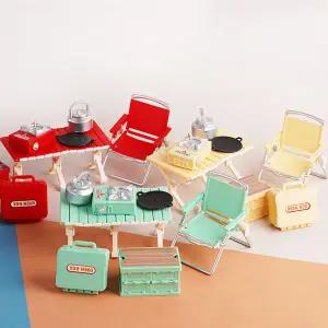 감성 캠핑 미니어처 세트 피규어 소품 인테리어 소장용 납골당 꾸미기 키덜트 책상 카페