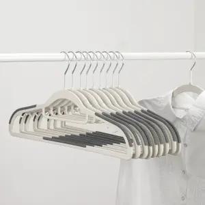 코멧 홈 미끄럼방지 회전형 옷걸이 그레이 10개