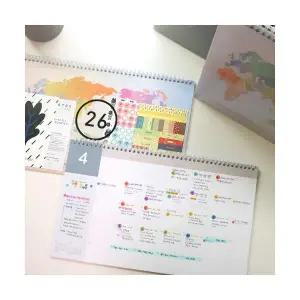 GMZ건망증 2026 월드와이드 스케줄러 _ 데스크대형캘린더, 회사스케줄러 스터디플래너