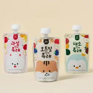 리틀스푼 국내산 아기퓨레 3종 * 3세트 (총 9개)