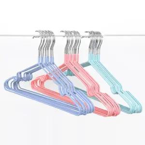 비스토어657 PVC 논슬립 코팅 옷걸이 10P/옷가게/여성용/남성/상의/옷장/논슬림/장농/정리/실내/상하의