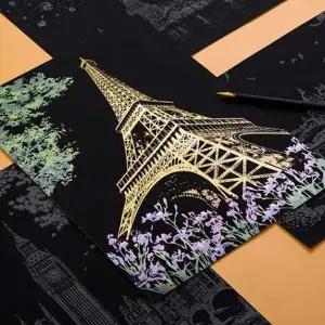 [셀러에이드]스크래치 페이퍼 북 색칠 공부 컬러링 풍경화 그리기 성인취미미술