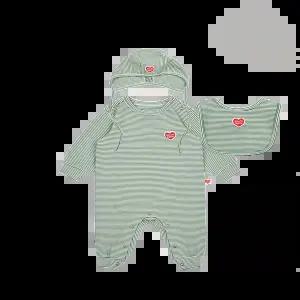 [벨리타앤보이즈] BB5WBS21GN 베이비스트라이프 기모긴팔점프수트 빕보넷세트