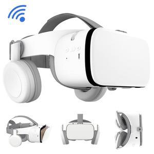 VR 헤드셋, 가상 현실 안경 16 15 14 13 12 Pro 삼성 갤럭시 S22 S21과 호환되는 휴대폰용 블루투스 헤드폰이 포함된 접이식 비디오 게임 플레이 3D 영화