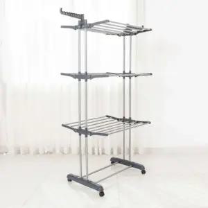 고품질 공간 고급형 6단 이동접이식 활용 빨래건조대 (WD9537A)