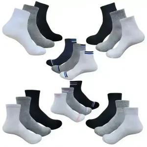 국산GS(10켤레) 남성 여성 학생 단목양말 심플 단목, 베이직 중목, 무지, 밴드골, 투라인 기본 무지 깔끔한 고품질 심플한 중목양말