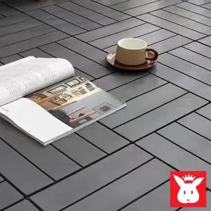 야외 조립식 인테리어타일 모듈형 플라스틱타일 실내 나무무늬 우드타일 DIY 미끄럼방