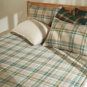 피노키오 체크 마이크로워셔 카페트 겸 패드 3color심플침대 데일리 다용도 페드 카페 사계절 이불 깔개