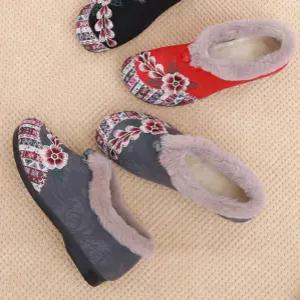 겨울 할머니 엄마 털신 어르신 여성 방한화 신발