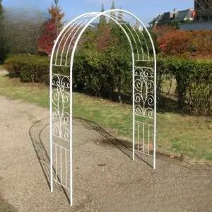 스텐 울타리 아치 높이 지지대 장미 가든 덩굴식물 대문