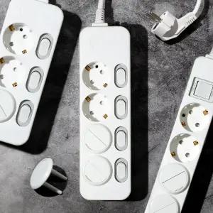 모노케어 안전 멀티탭 멀티콘센트 개별 스위치 접지 전기세절약 과부하 차단 1구 2구 3구 4구 5구 6구